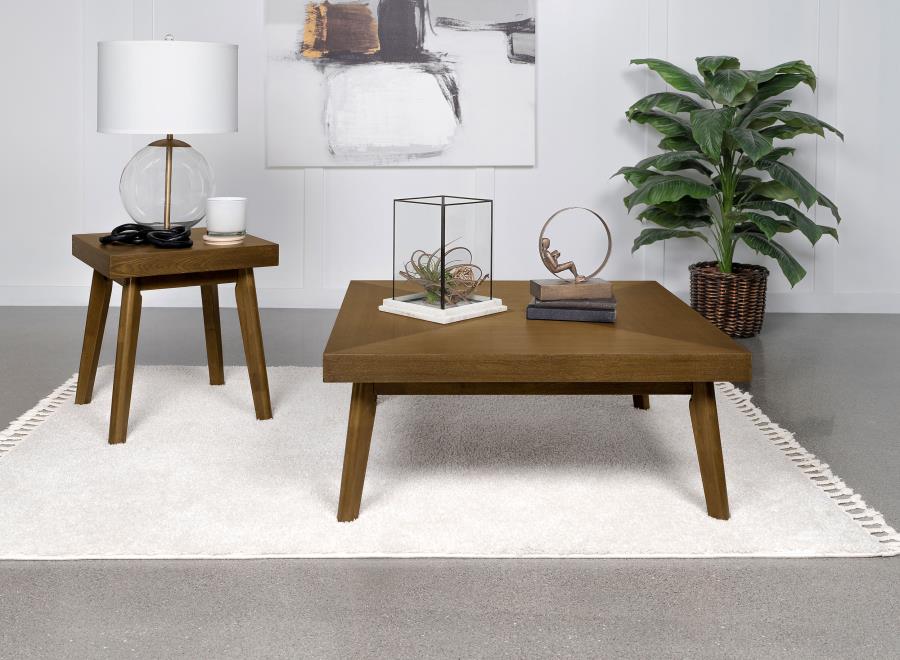 (image for) Westerly 2-piece Square Coffee and End Table Set Walnut