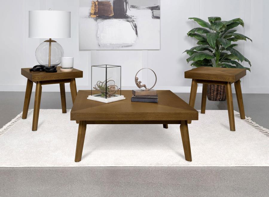 (image for) Westerly 3-piece Square Coffee and End Table Set Walnut