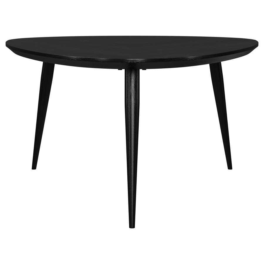 (image for) Odessa Triangular Solid Wood Coffee Table Black