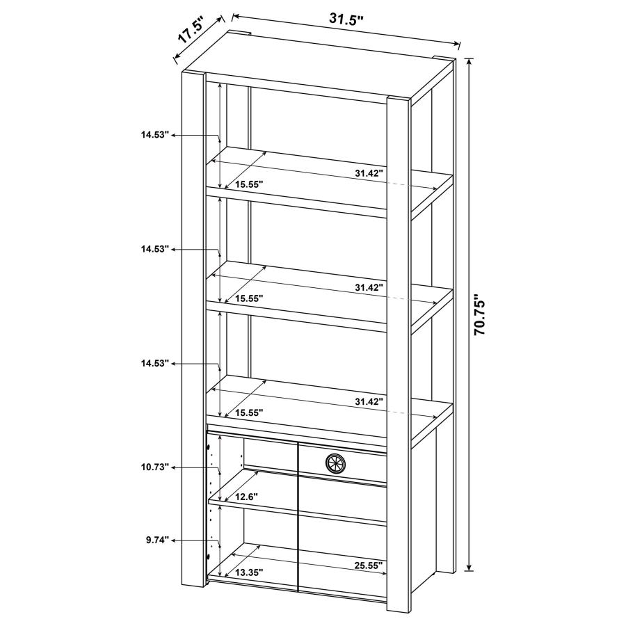 Modal Additional Images for Laurelton 3-piece Entertainment Center TV Stand Light Oak