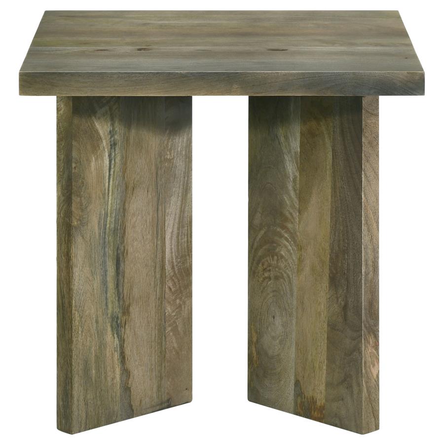 (image for) Andando Square Solid Wood End Table Mango Brown