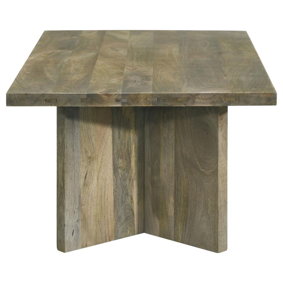 (image for) Andando Rectangular Solid Wood Coffee Table Mango Brown