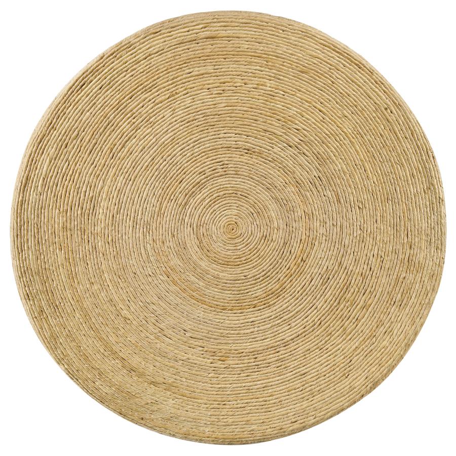 (image for) Artina Woven Rattan Round Coffee Table Natural Brown