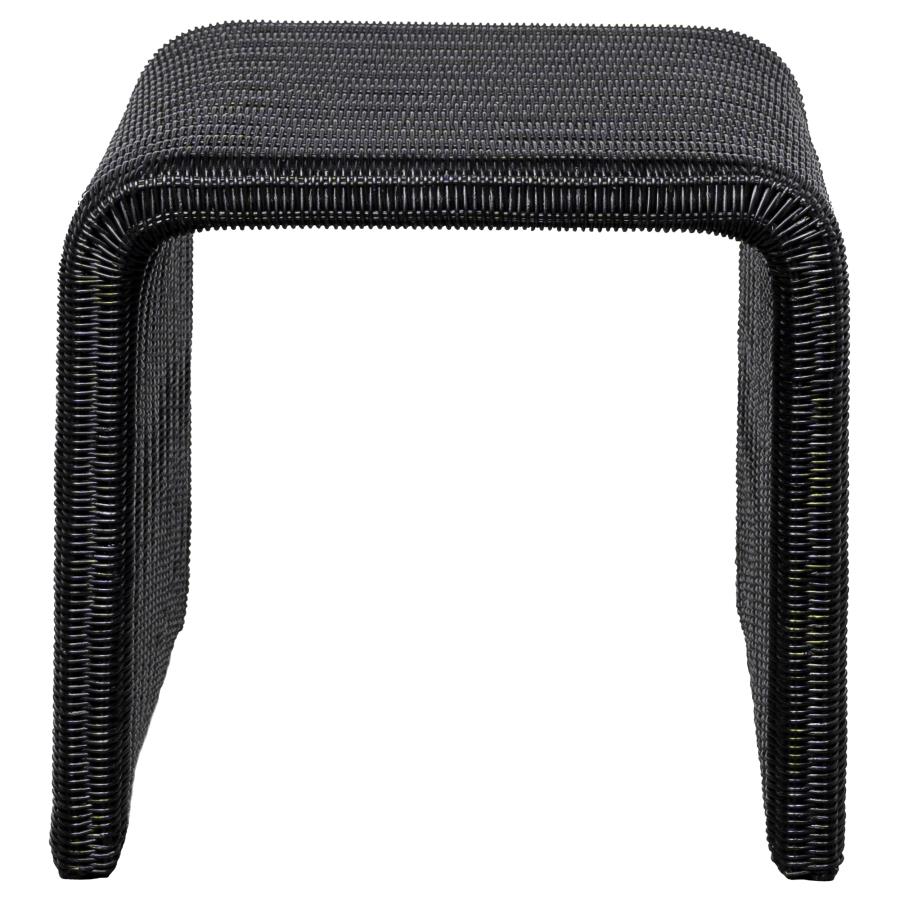 (image for) Cahya Woven Rattan Square End Table Black