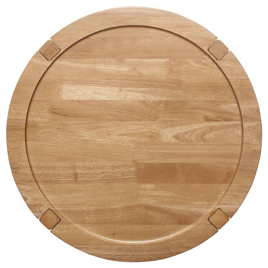 Camillo 3-piece Round Coffee and End Table Set Maple 