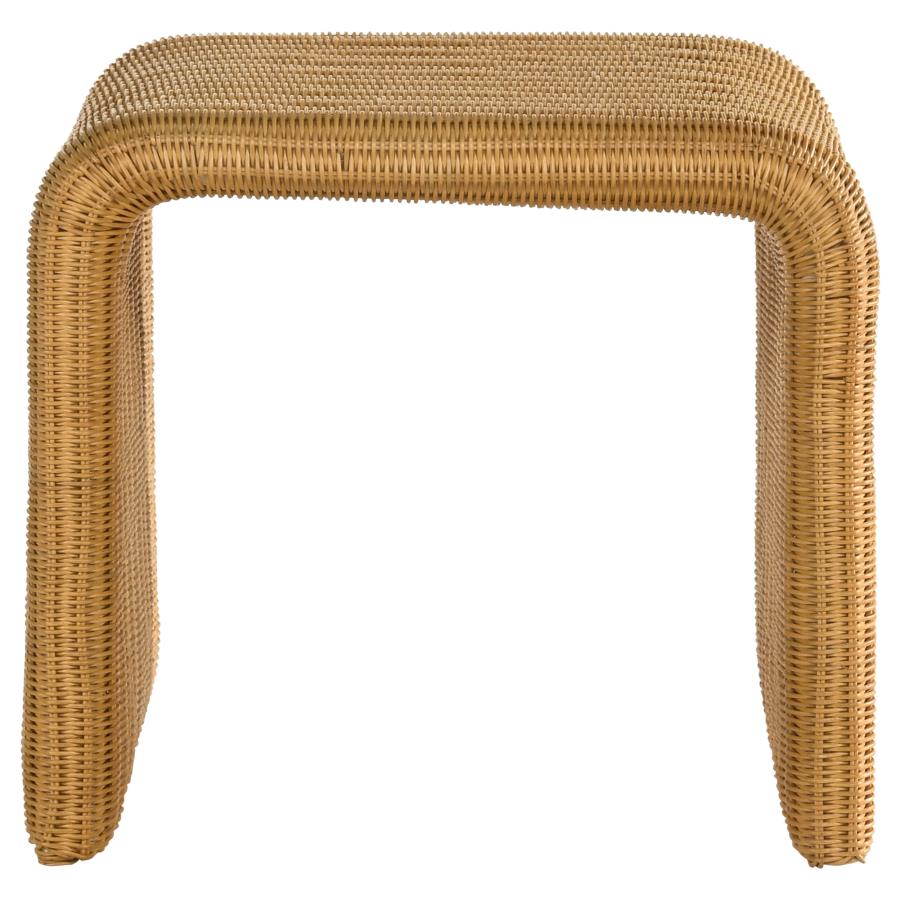 (image for) Juanita Square Woven Rattan End Table Natural