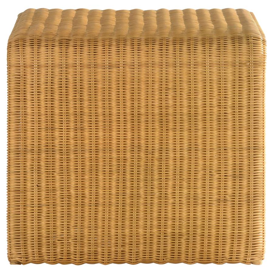 (image for) Juanita Square Woven Rattan End Table Natural