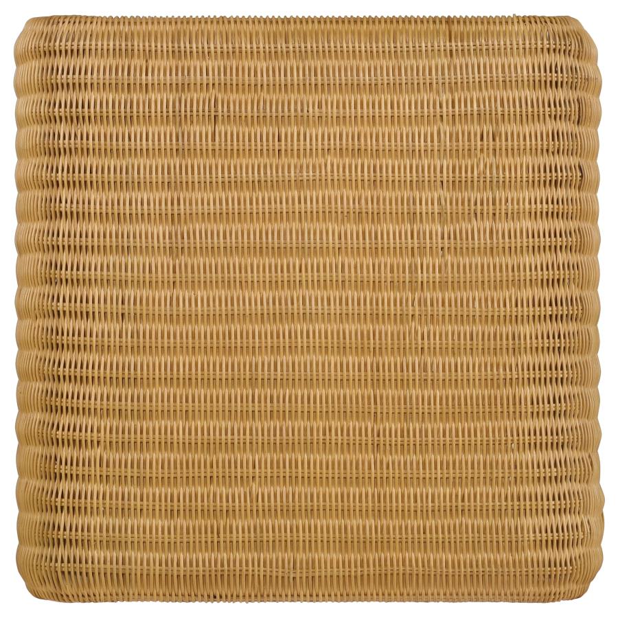 (image for) Juanita Square Woven Rattan End Table Natural