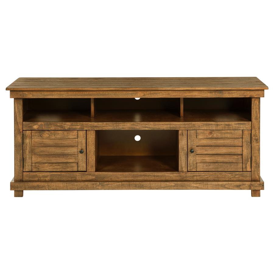 (image for) Payne 60-inch TV Stand Media Console Distressed Brown