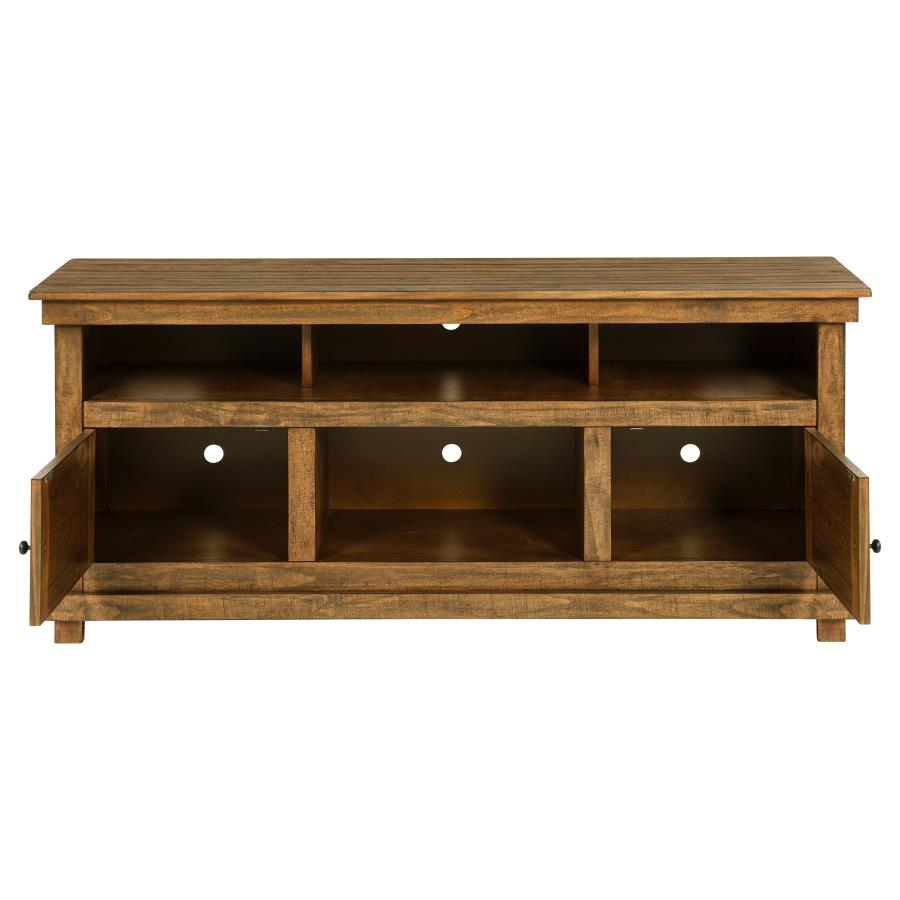 (image for) Payne 60-inch TV Stand Media Console Distressed Brown