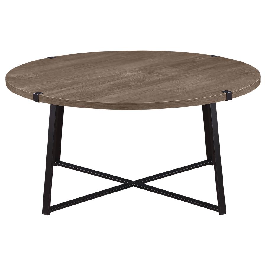 (image for) Marcus Round Engineered Wood Coffee Table Grey