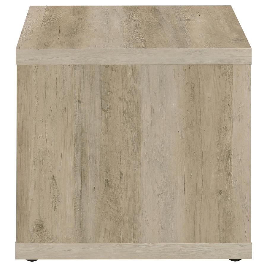 (image for) Frisco Square Engineered Wood Side End Table Distressed Pine