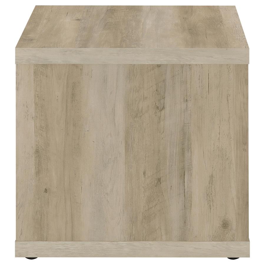 (image for) Frisco Square Engineered Wood Side End Table Distressed Pine