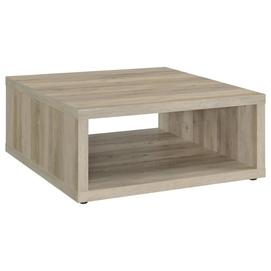 Frisco 2-piece Coffee and End Table Set Distressed Pine