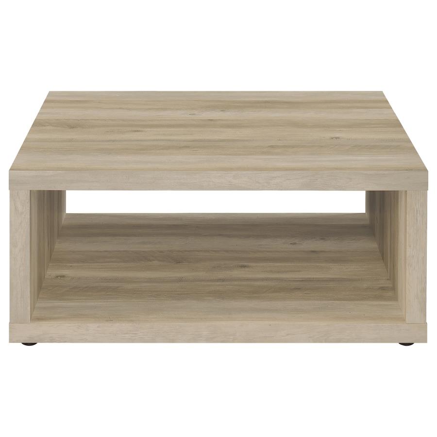 (image for) Frisco Square Engineered Wood Coffee Table Distressed Pine