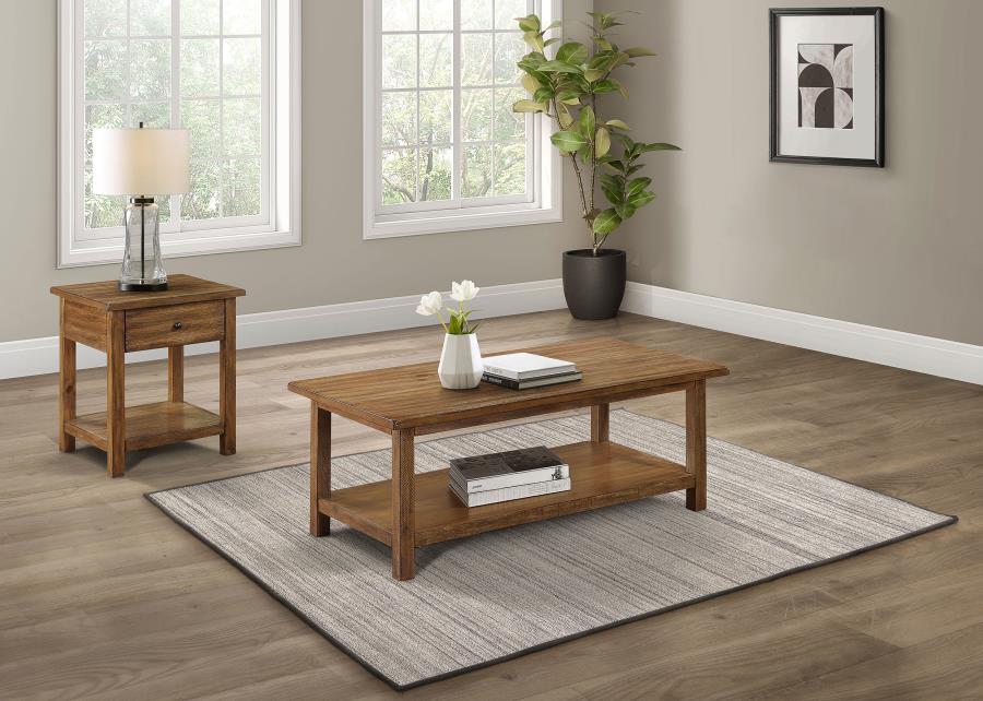 (image for) Payne 2-piece Coffee and 1-drawer End Table Set Brown
