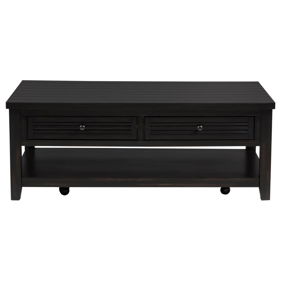Concord 3-piece Coffee and End Table Set Distressed Java