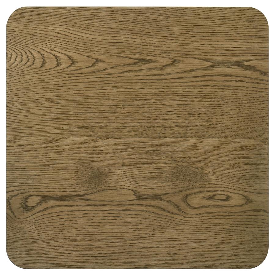 Castlewood Engineered Wood Accent Side End Table Brown Oak
