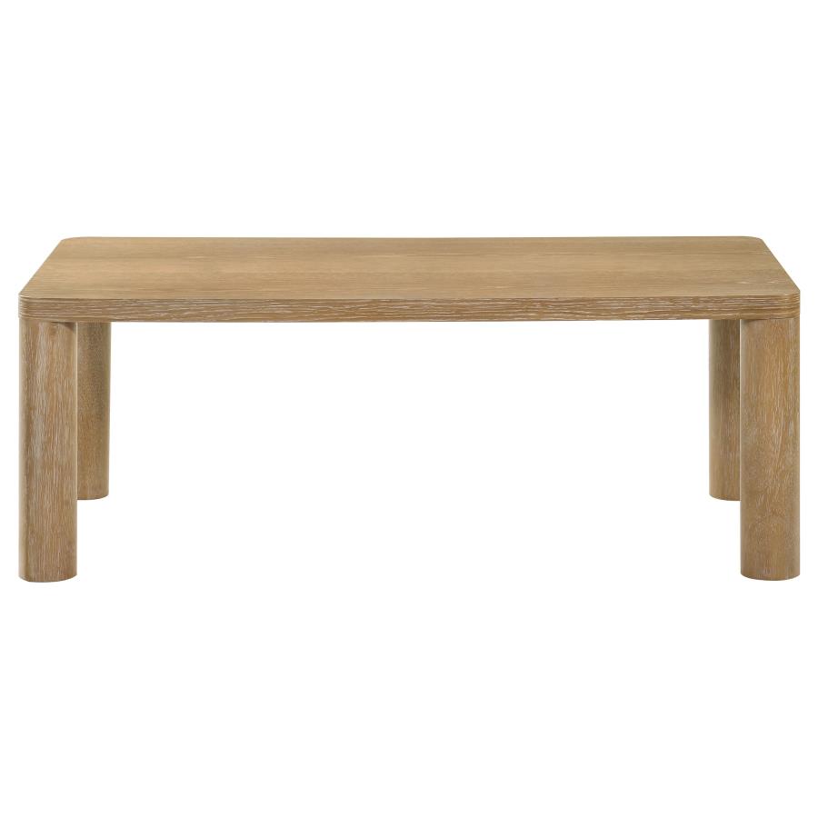 Castlewood 2-piece Cocktail Coffee Table Set Light Oak
