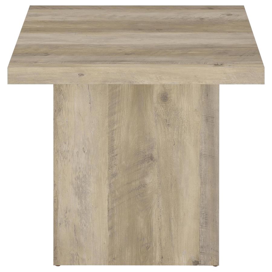 Devar 3-piece Square Coffee End Table Set Distressed Pine