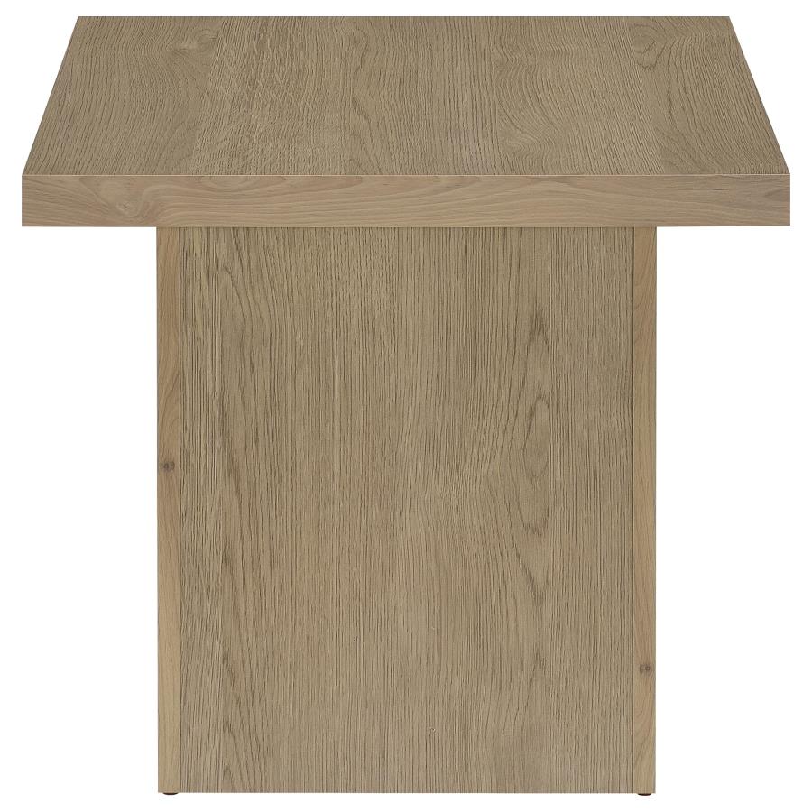 Devar 2-piece Square Cocktail Coffee End Table Set Latte