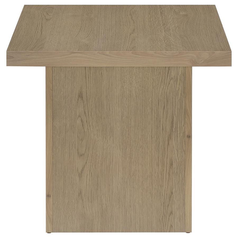 Devar 2-piece Square Cocktail Coffee End Table Set Latte