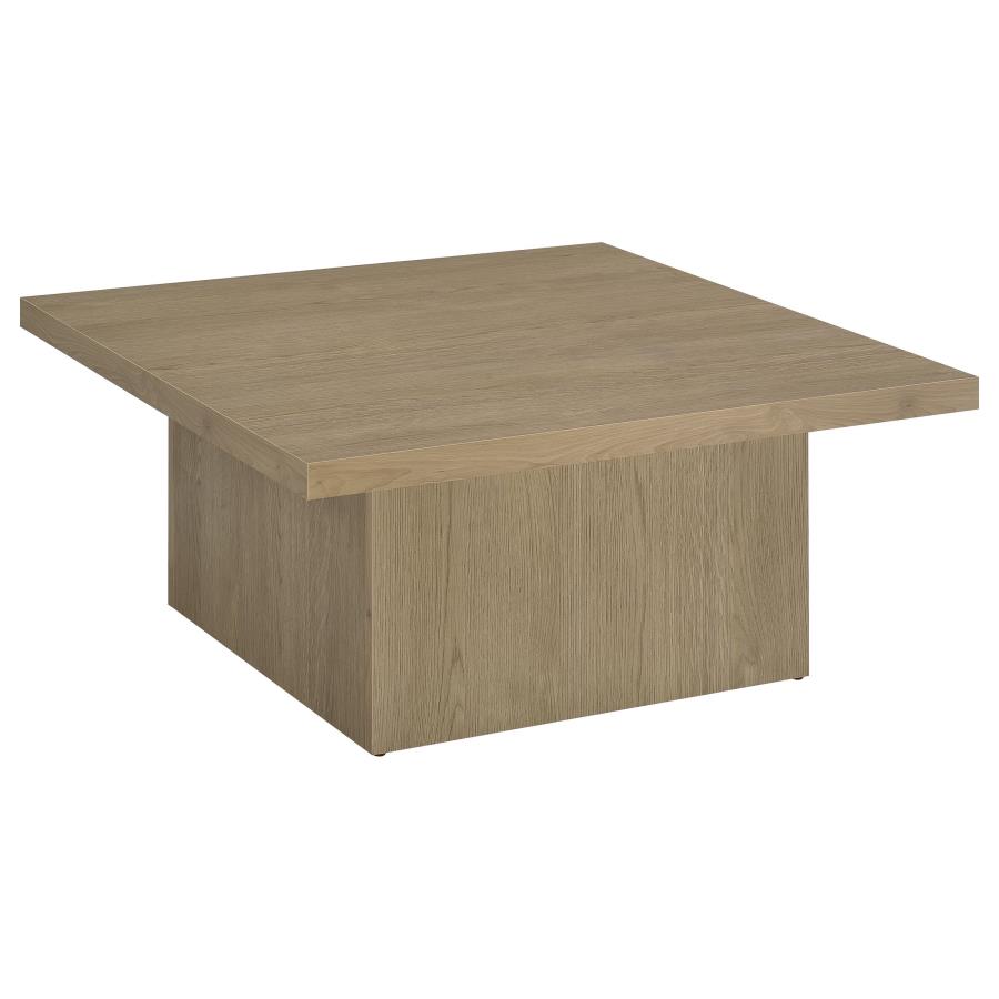 (image for) Devar Square Engineered Wood Cocktail Coffee Table Latte