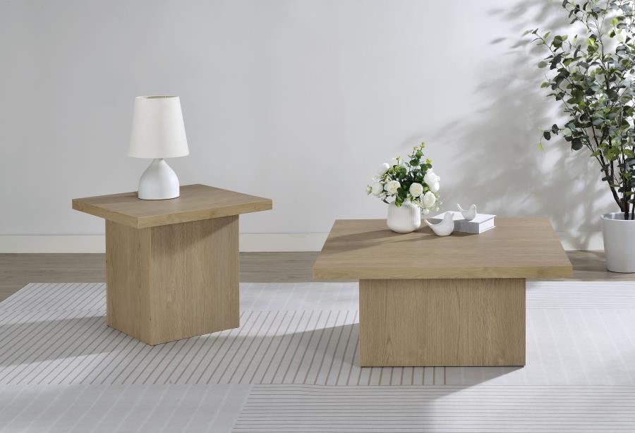 Modal Additional Images for Devar Square Engineered Wood Cocktail Coffee Table Latte