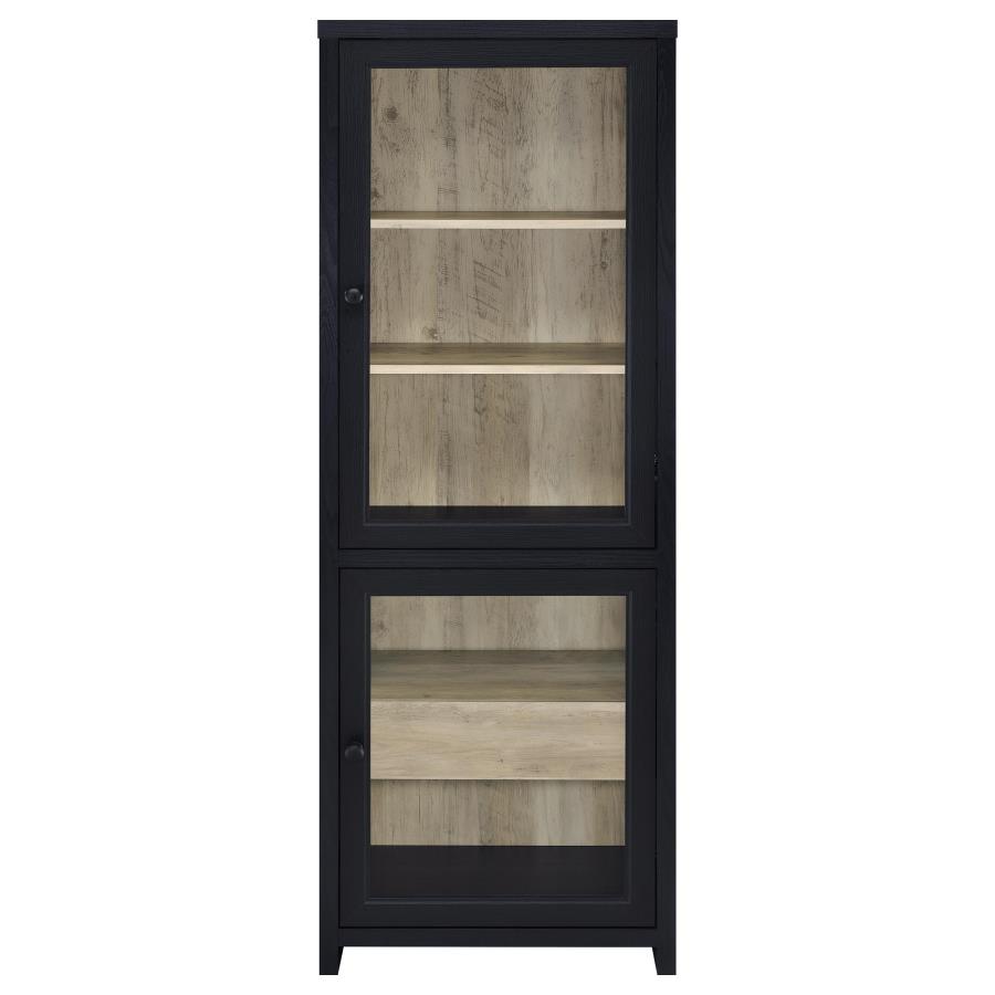 Denison 3-piece Entertainment Center 79-inch TV Stand Black