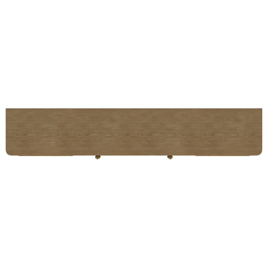 Arini Rattan Cane 2-door TV Stand Media Console Sand Wash