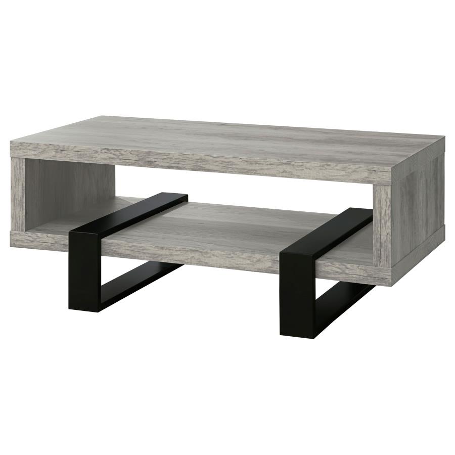 (image for) Dinard Engineered Wood Coffee Table Grey Driftwood