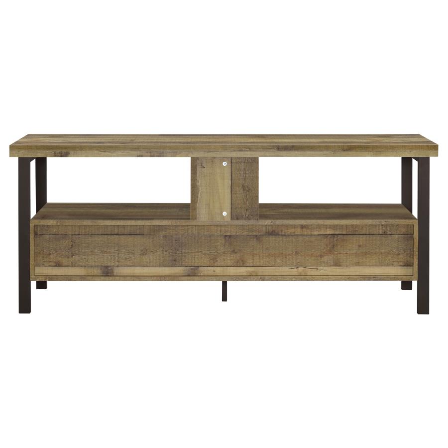 (image for) Ruston 2-drawer Engineered Wood 59" TV Stand Weathered Pine