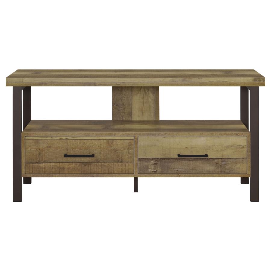 (image for) Ruston 2-drawer Engineered Wood 48" TV Stand Weathered Pine