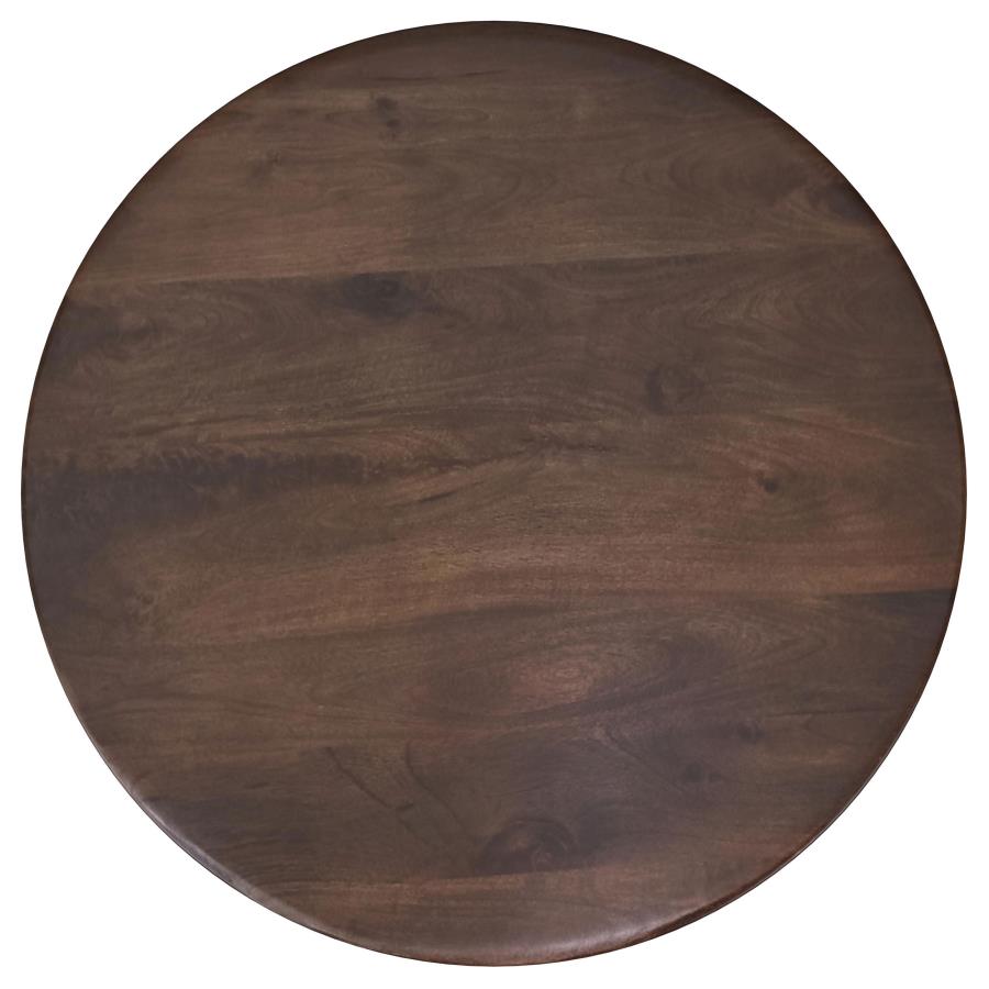 (image for) Dale Round Solid Mango Wood Coffee Table Brown