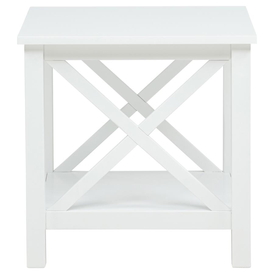 Skyview 2-piece Rectangular Lift Top Coffee Table Set White