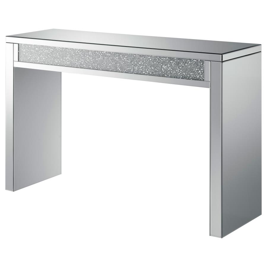 (image for) Gillian Mirrored Acrylic Entryway Console Table Silver