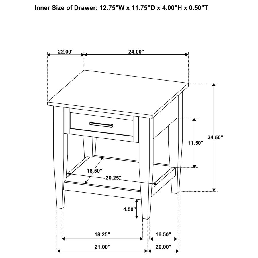 Lindenton 3-piece Wood Lift-Top Coffee and End Table Set Black