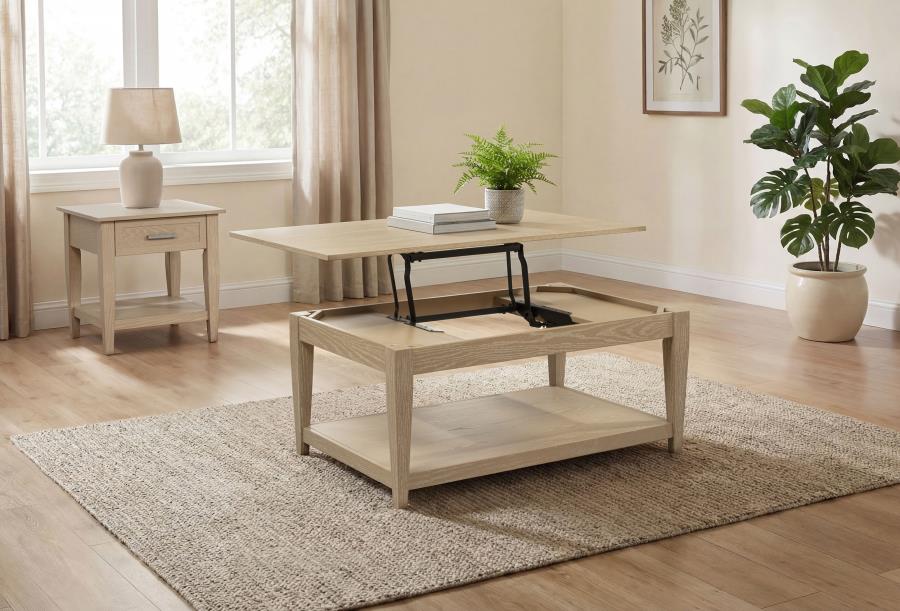 Modal Additional Images for Lindenton 1-drawer Wood Occasional Side End Table Blonde