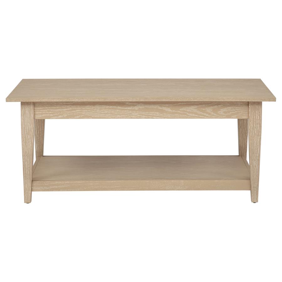 Lindenton 3-piece Wood Lift-Top Coffee and End Table Set Blonde