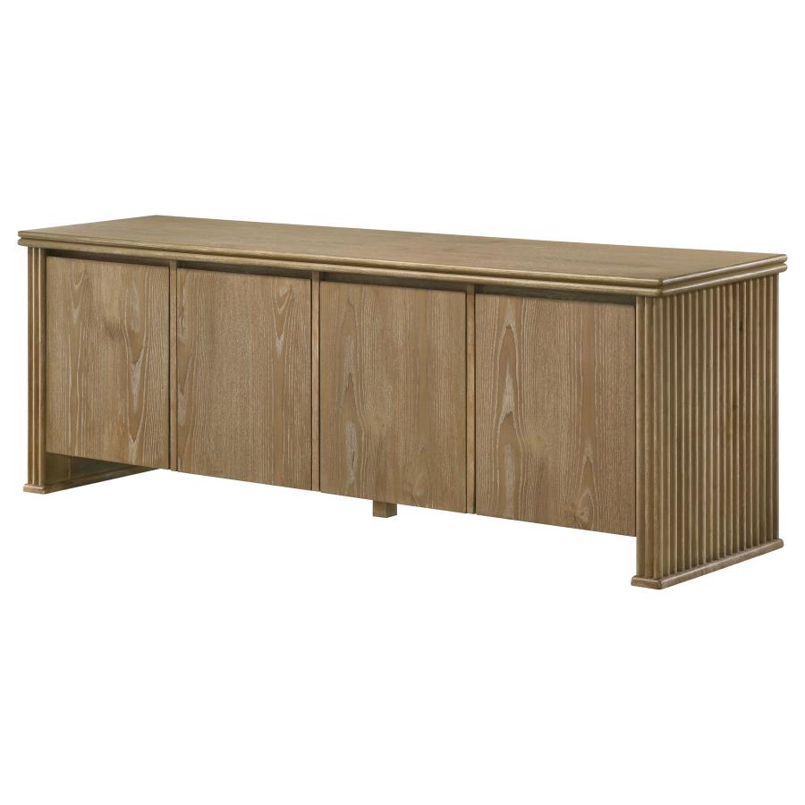 Adina 70-inch TV Stand Media Console Distressed Light Brown