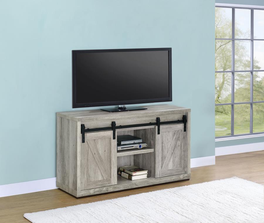 (image for) Brockton 2-door Engineered Wood 48" TV Stand Grey Driftwood