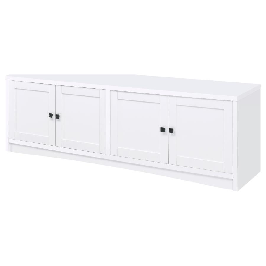 (image for) Laughlin 3-piece Entertainment Center TV Stand White