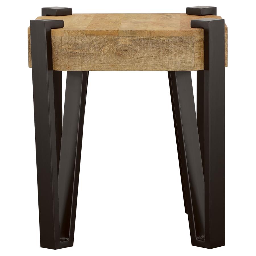 (image for) Winston Square Wood Top Side End Table Natural