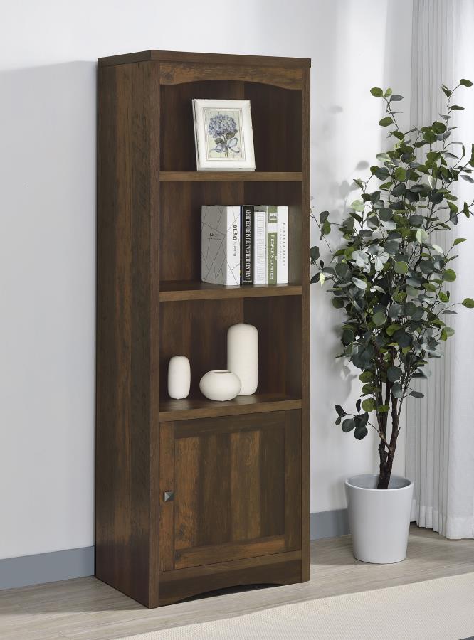 (image for) Laughlin 3-shelf Engineered Wood Media Tower Dark Pine