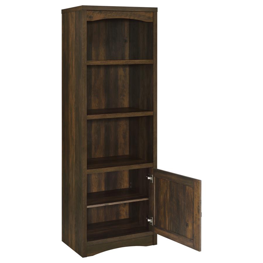 (image for) Laughlin 3-shelf Engineered Wood Media Tower Dark Pine