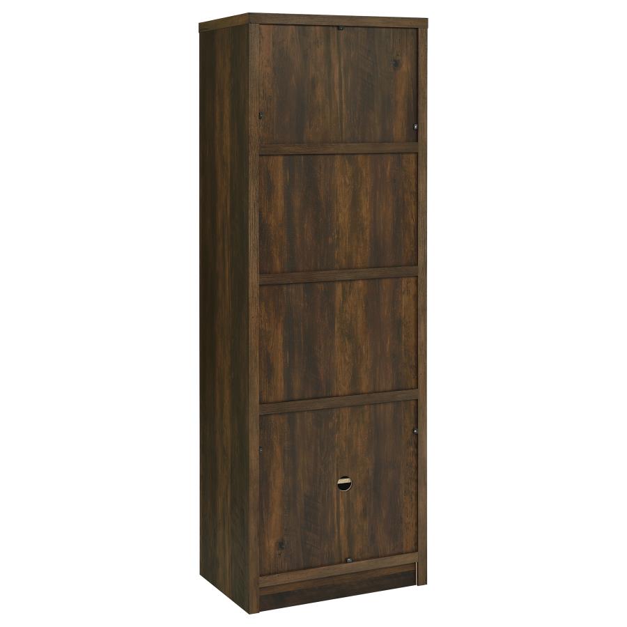 (image for) Laughlin 3-shelf Engineered Wood Media Tower Dark Pine