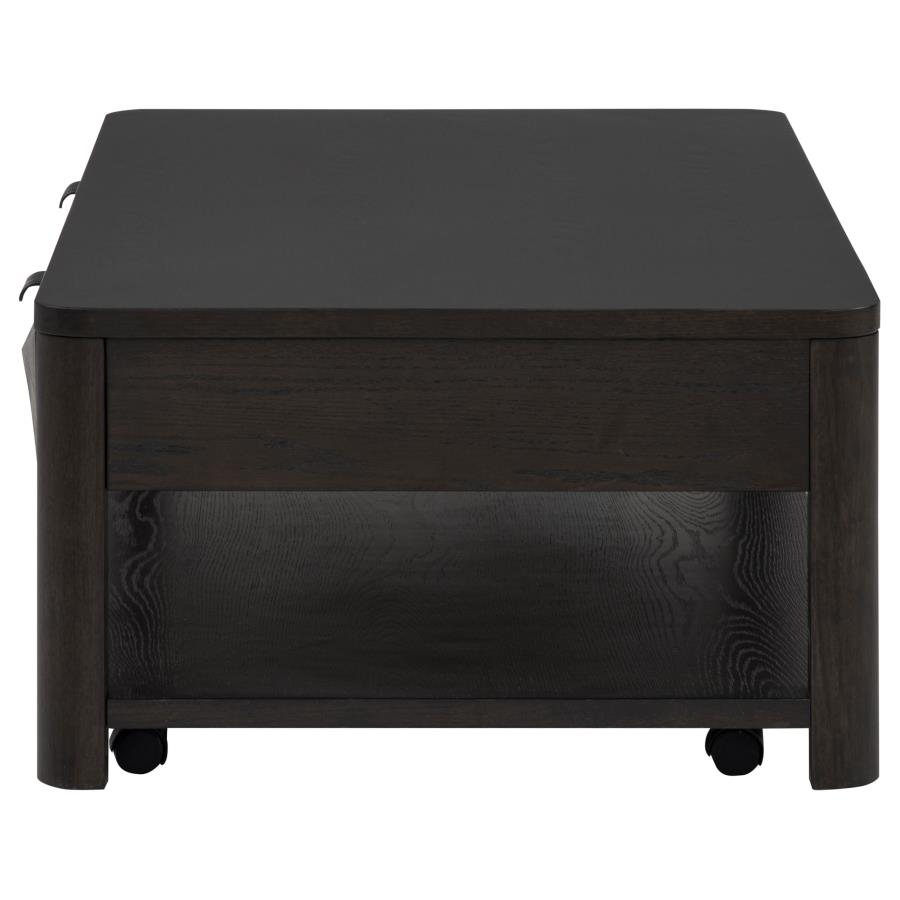 Marcelo Wood Coffee Table with 2 Drawers and Shelf Coffee