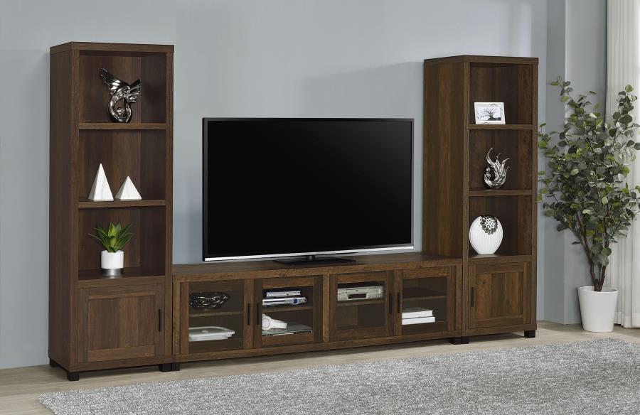 (image for) Sachin 3-piece 79" TV Entertainment Center Dark Pine