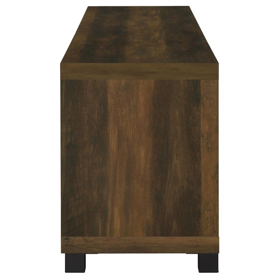 (image for) Sachin 4-door Engineered Wood 79" TV Stand Dark Pine