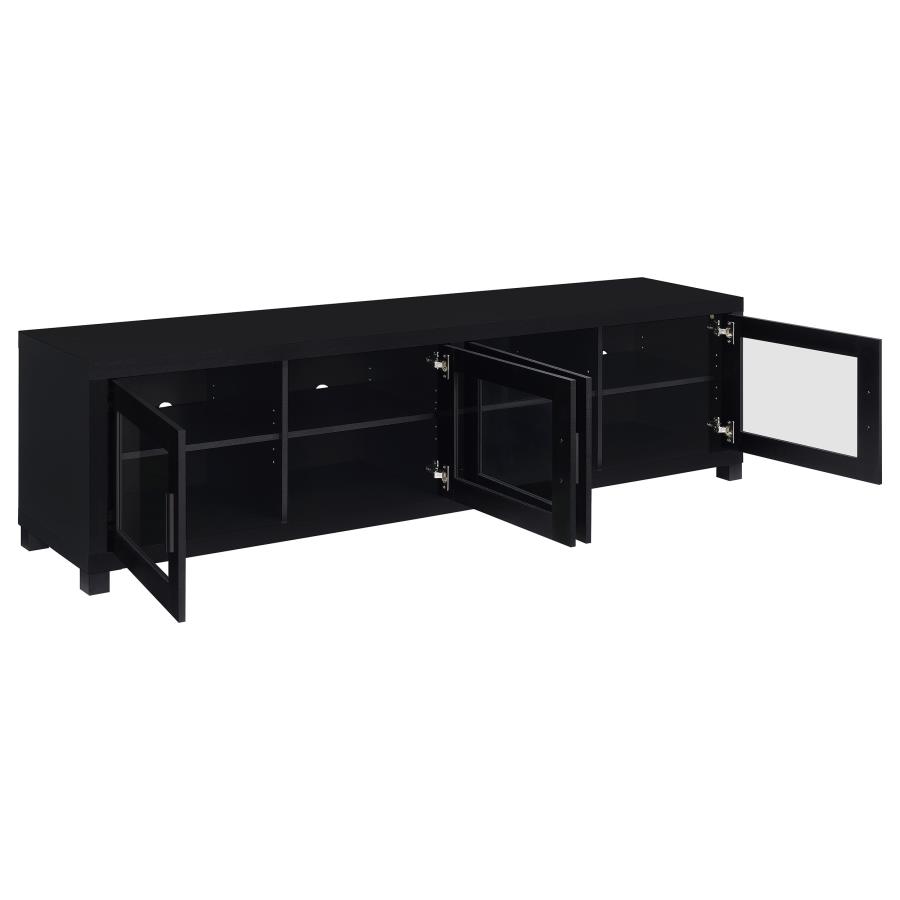 (image for) Jupiter 4-door Engineered Wood 79-inch TV Stand Black